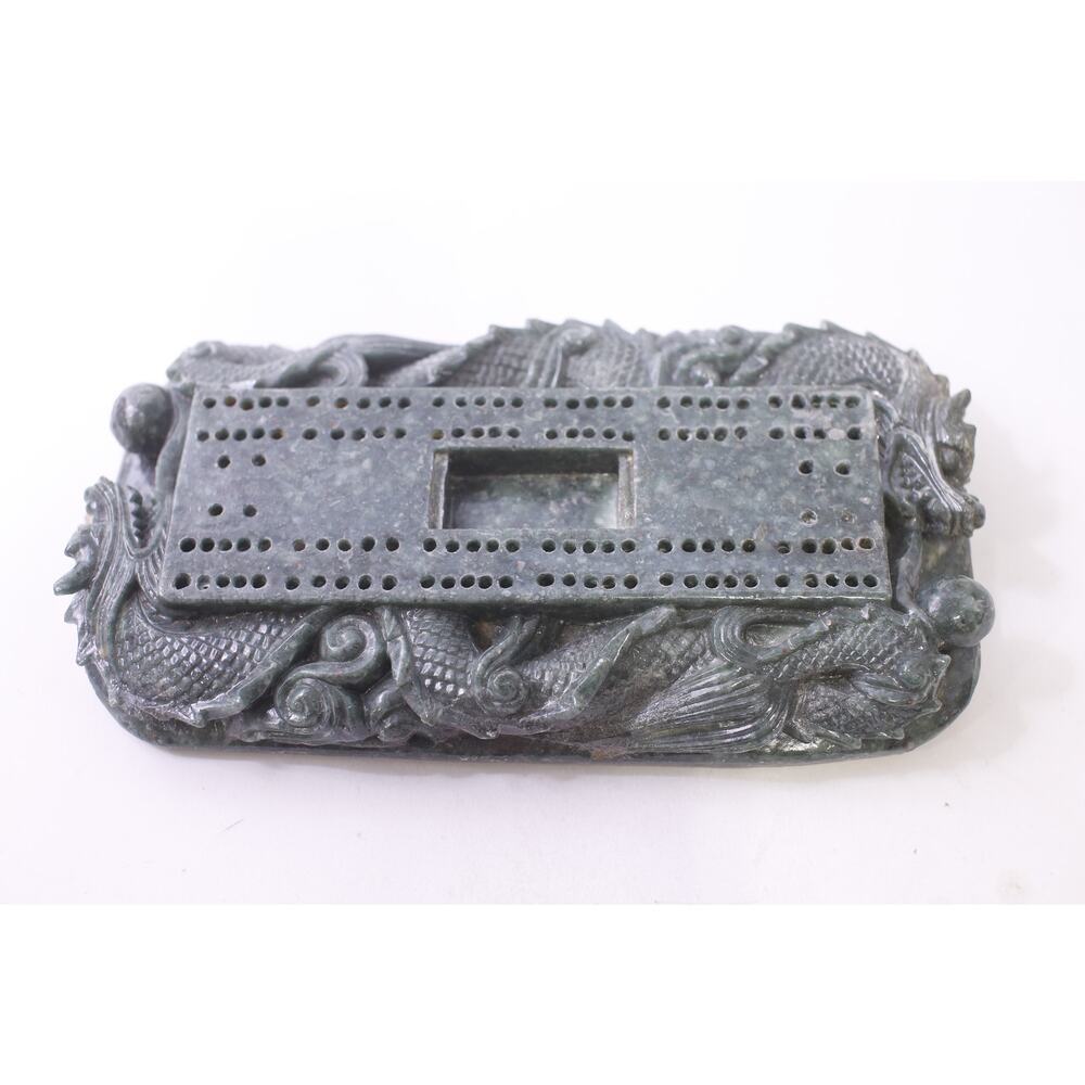 Marble Dragon Chinese, Cribbage Board, Dragon Design, Board Game, Accessory, Ey